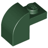 Slope, Curved 2 x 1 x 1 1/3 with Recessed Stud