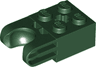 Technic, Brick Modified 2 x 2 with Ball Socket and Axle Hole - Straight Forks with Round Ends and Closed Sides