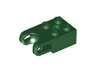 Technic, Brick Modified 2 x 2 with Ball Socket and Axle Hole - Straight Forks with Round Ends and Open Sides