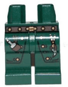Hips and Legs with Kingdoms Dark Green Wizard Pattern