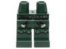 Hips and Legs with Black and Silver Sash and Green Knotted Knee Straps Pattern