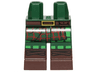 Hips and Legs with Tartan Kilt, Dark Brown Belt and Boots Pattern
