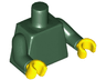 Torso Plain / Dark Green Arms / Yellow Hands