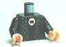 Torso Harry Potter McGonagall Green Trim Pattern / Dark Green Arms / Light Nougat Hands
