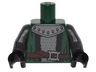 Torso Coat with Silver Armor, Black Trim and Dark Brown Belt over Chain Mail Pattern / Pearl Dark Gray Arms with Gauntlets Pattern / Black Hands