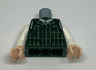 Torso Dark Green Patched Vest and White Shirt Pattern / White Arms / Light Nougat Hands