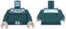 Torso SW Imperial Uniform, White Should Panel and Collar, Black Belt with Silver Buckle and Dot, 2 Code Cylinders Pattern / Dark Green Arm Left / Dark Green Arm Right with White Hexagon Symbol Pattern / Light Nougat Hands