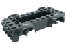 Vehicle, Base 5 x 10 x 2 1/2 with Mudguards and 2 x 6 Recessed Center with 3 Holes with Light Bluish Gray Wheels Holders Attached