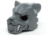 Minifigure, Headgear Mask Tiger with White Fangs, Fur and Medium Lavender Sinew Patches Pattern