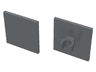 Road Sign 2 x 2 Square with Open O Clip