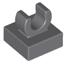 Tile, Modified 1 x 1 with Open O Clip