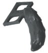 Minifigure Costume Tail Fluffy - Flexible Rubber