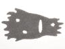 Minifigure Cape Cloth, Tattered with Holes, Fur Effect