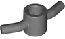 Minifigure, Utensil Spiral Pole Attachment with 2 Bent Handles and 3 Inside Ridges