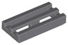 Tile, Modified 1 x 2 Grille with Bottom Groove