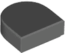 Tile, Round 1 x 1 Half Circle Extended