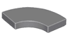 Tile, Round Corner 2 x 2 Macaroni