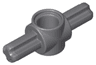 Technic, Axle and Pin Connector Hub with 2 Axles on Opposite Sides
