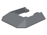 Wedge 6 x 6 Cutout (Train Roof)