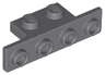 Bracket 1 x 2 - 1 x 4 with Rounded Corners at the Bottom