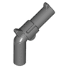 Minifigure, Weapon Gun, Pistol Revolver - Large Barrel and Solid Handle