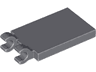 Tile, Modified 2 x 3 with 2 Open O Clips