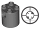 Brick, Round 2 x 2 x 2 Robot Body with Bottom Axle Holder (x Shape / + Orientation)