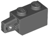 Hinge Brick 1 x 2 Locking with 1 Finger Vertical End