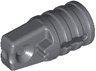 Hinge Cylinder 1 x 2 Locking with 1 Finger and Axle Hole on Ends with Slots