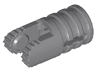 Hinge Cylinder 1 x 2 Locking with 2 Fingers and Axle Hole on Ends with Slots