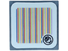 Tile 2 x 2 with Super Mario Scanner Code Bowser Head Pattern (Sticker) - Set 71437