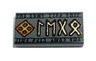 Tile 1 x 2 with Elder Futhark Runes Logogram (LEGO) Pattern