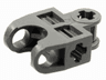 Technic, Axle Connector 2 x 3 with Ball Joint Socket - Open Sides, Angled Forks with Closed Axle Holes