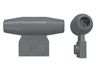 Engine, Smooth Small, 1 x 2 Side Plate with Axle Holders