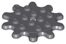 Plate, Round 4 x 4 Gear 10 Tooth