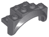 Vehicle, Mudguard 4 x 2 1/2 x 2 with Arch Round, Solid Studs, and Rounded Legs