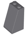 Slope 75 2 x 2 x 3 - Solid Studs