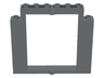 Door, Frame 2 x 8 x 6 Swivel without Bottom Notches