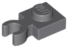 Plate, Modified 1 x 1 with Open O Clip Thick (Vertical Grip)