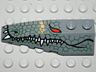 Wedge 6 x 2 Left with Reptile Skin, Red Eye, White Teeth Pattern