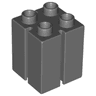 Duplo, Brick 2 x 2 x 2 with Channels