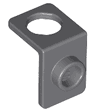 Minifigure Neck Bracket with Back Stud - Thin Back Wall