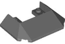 Wedge 6 x 4 Cutout (Train Roof) with 9 Large Bottom Tubes