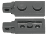 Hinge Plate 1 x 2 Locking with 1 Finger on End with Bottom Groove