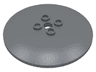 Dish 6 x 6 Inverted (Radar) - Hollow Studs