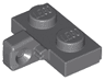 Hinge Plate 1 x 2 Locking with 1 Finger on Side with Bottom Groove