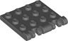 Hinge Plate 3 x 4 Locking Dual 2 Fingers