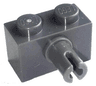 Brick, Modified 1 x 2 with Pin and Bottom Stud Holder