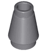 Cone 1 x 1 with Top Groove
