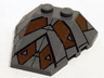 Wedge 4 x 4 Triple with Stud Notches with Sith Nightspeeder Pattern 2